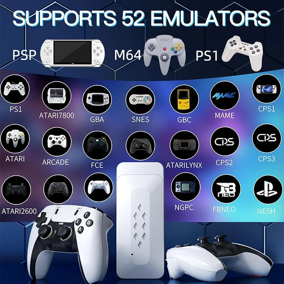 M22 Game Stick 4K HD Output Emuelec 4.3 System Retro Video Game Consoles