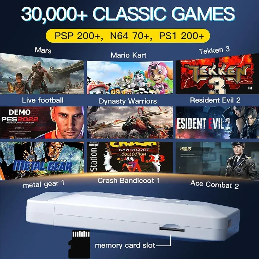 M22 Game Stick 4K HD Output Emuelec 4.3 System Retro Video Game Consoles