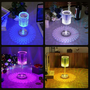 Diamond Table Lamp Touch and Remote Control 16 Color USB Rechargable