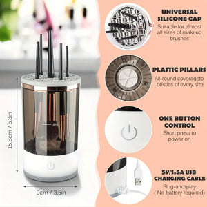 3 in 1 Automatic USB Makeup Brush Cleaner